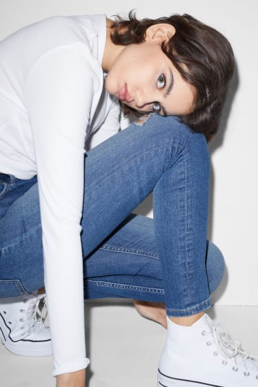 Clockhouse Girls - CLOCKHOUSE - skinny jeans - talie înaltă - denim-albastru