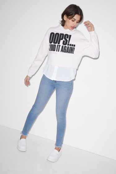 Clockhouse Girls - CLOCKHOUSE - skinny jeans - vita alta - jeans azzurro