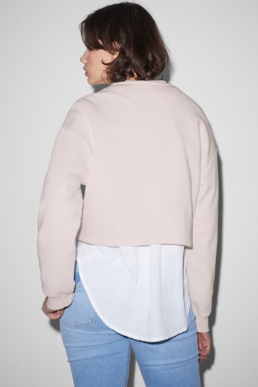 Clockhouse femme - CLOCKHOUSE - sweat raccourci - Britney Spears - rose