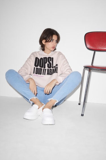 Clockhouse femme - CLOCKHOUSE - sweat raccourci - Britney Spears - rose