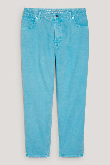 Donna - CLOCKHOUSE - mom jeans - vita alta - turchese