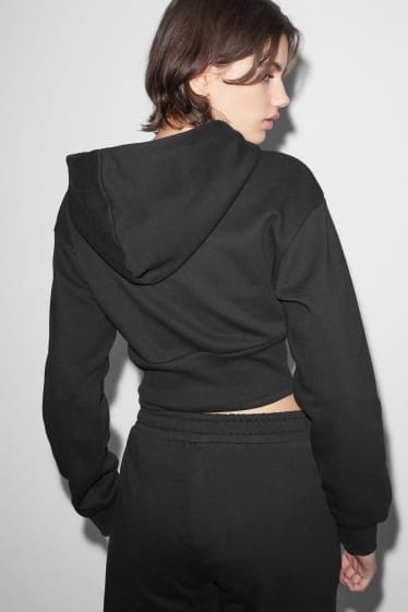 Clockhouse femme - CLOCKHOUSE - sweat court à capuche - noir