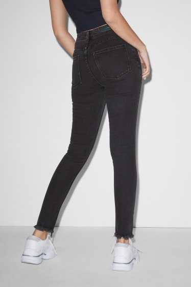 Clockhouse nena - CLOCKHOUSE - skinny jeans - high waist - LYCRA® - negre