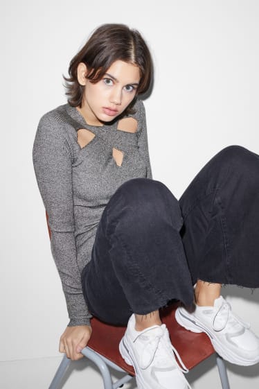 Clockhouse femme - CLOCKHOUSE - pull - gris chiné