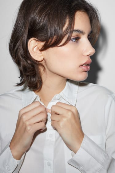 Clockhouse femme - CLOCKHOUSE - chemisier court - blanc