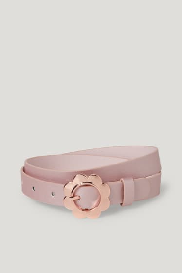 Toddler Girls - Cintura - similpelle - fucsia