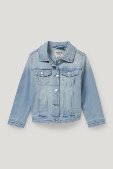Toddler Girls - Einhorn - Jeansjacke - jeans-hellblau