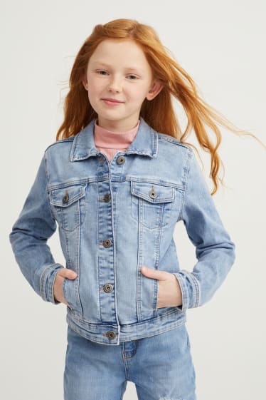 Kids Girls - Denim jacket - denim-light blue