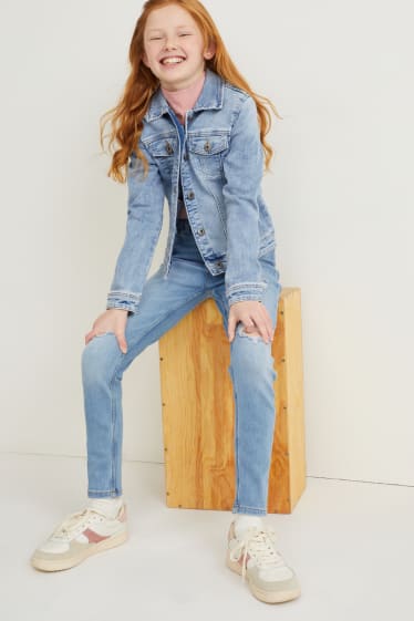 Kids Girls - Denim jacket - denim-light blue