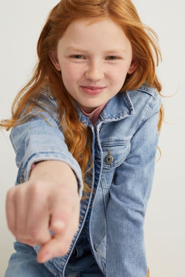 Kids Girls - Denim jacket - denim-light blue