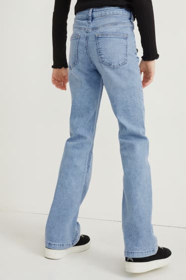 Niñas - Flare jeans - vaqueros - azul claro
