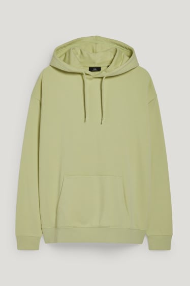 Hommes - Sweat à capuche - vert clair