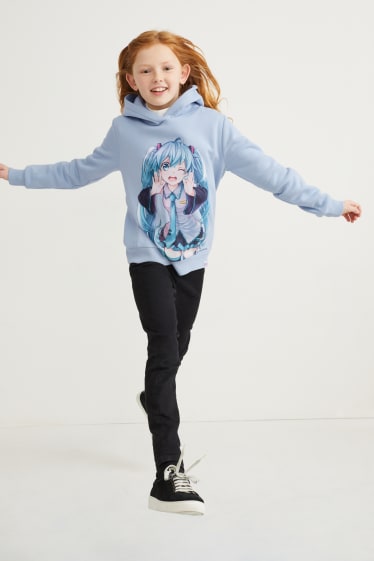 Kids Girls - Hatsune Miku - Hoodie - hellblau