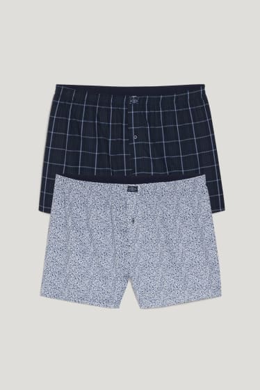 Herren XL - Multipack 2er - Boxershorts - gewebt - dunkelblau