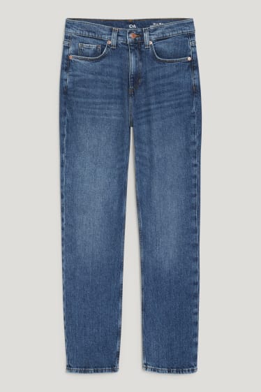 Dames - Straight jeans - high waist - LYCRA® - jeansblauw
