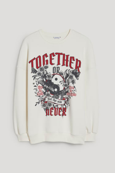Clockhouse Girls - CLOCKHOUSE - Sweatshirt - cremeweiß