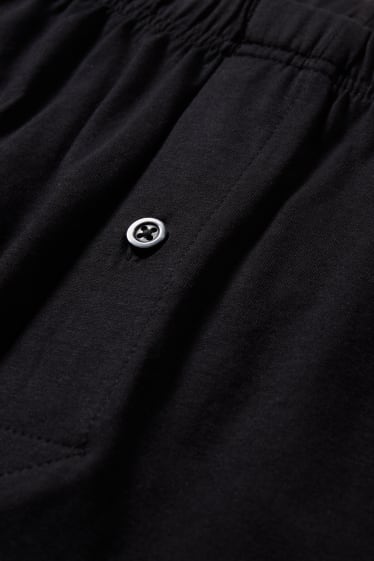 Uomo XL - Confezione da 2 - boxer - jersey - nero