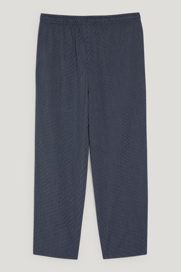 Heren - Pyjamabroek - gestreept - donkerblauw