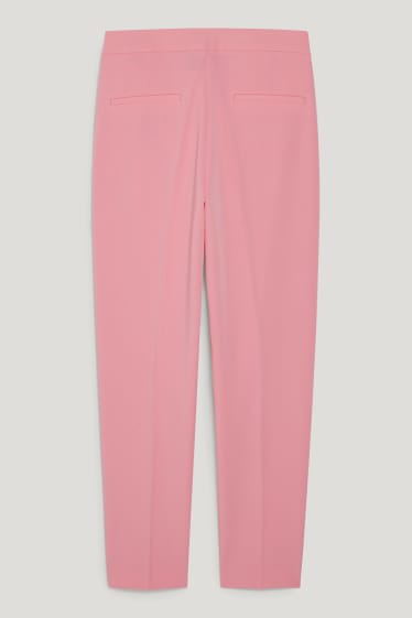 Damen - Business-Hose - Mid Waist - Regular Fit - rosa