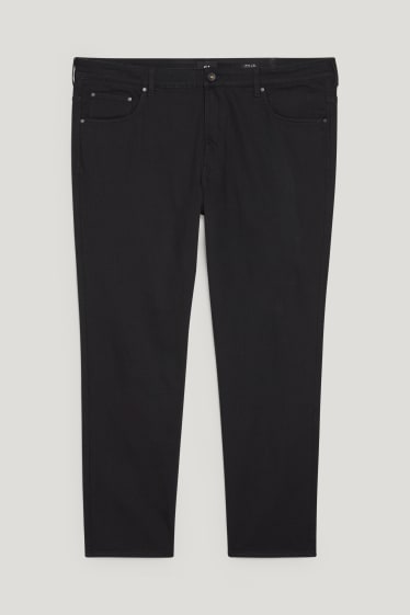 Pánské XL - Straight jeans - LYCRA® - černá