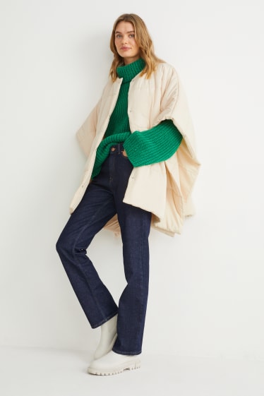 Femmes - Poncho matelassé - beige