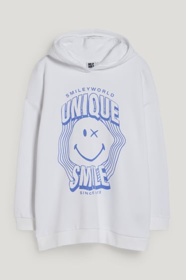 Clockhouse niñas - CLOCKHOUSE - sudadera con capucha - SmileyWorld® - blanco