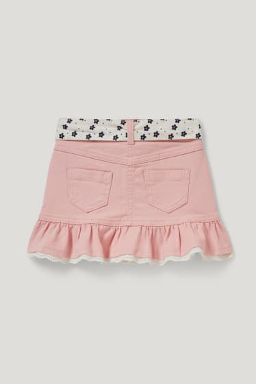 Nena petita - Minnie Mouse - faldilla - rosa