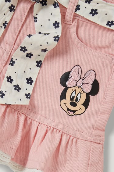 Nena petita - Minnie Mouse - faldilla - rosa