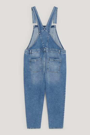 Femmes grandes tailles - CLOCKHOUSE - salopette en jean - jean bleu clair
