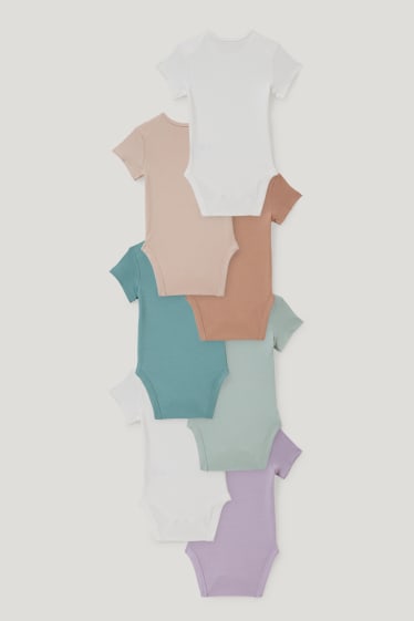 Exclu web - Lot de 7 paires - bodys pour bébé - violet clair