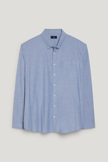 Caballero XL - Camisa - regular fit - button down - azul claro