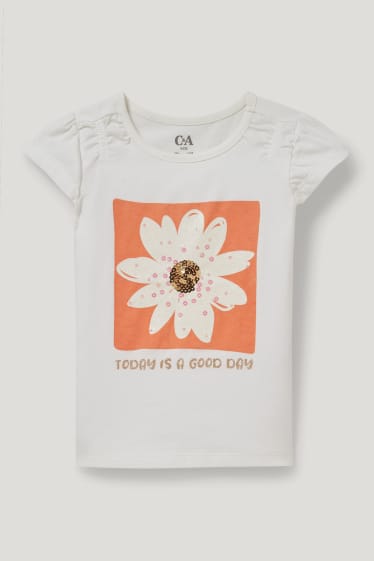 Toddler Girls - T-shirt - crème wit