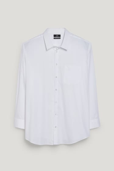 Herren XL - Hemd - Regular Fit - Kent - bügelleicht - weiß
