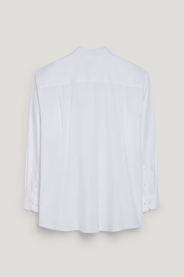 Herren XL - Hemd - Regular Fit - Kent - bügelleicht - weiß