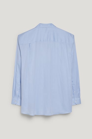 Uomo XL - Camicia - regular fit - colletto all'italiana - facile da stirare - azzurro