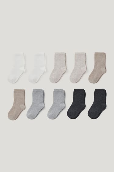 Exclu web - Lot de 10 - chaussettes bébé - beige