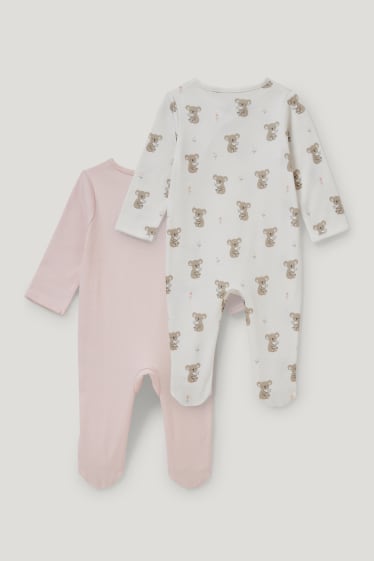 Baby Girls - Multipack 2er - Baby-Schlafanzug - rosa