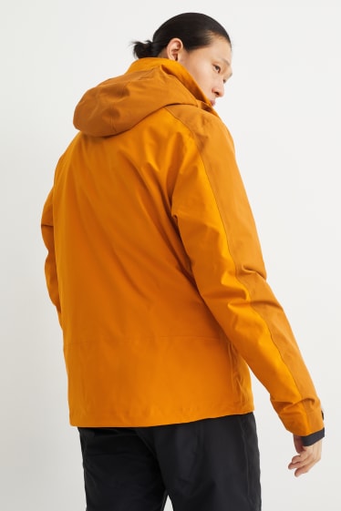 Men - Ski jacket with hood - orange