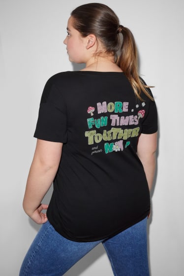 Femmes grandes tailles - CLOCKHOUSE - T-shirt - noir