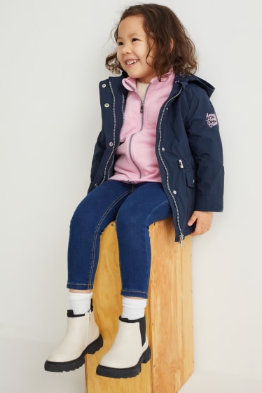 Toddler Girls - 3-in-1-jack met capuchon - donkerblauw