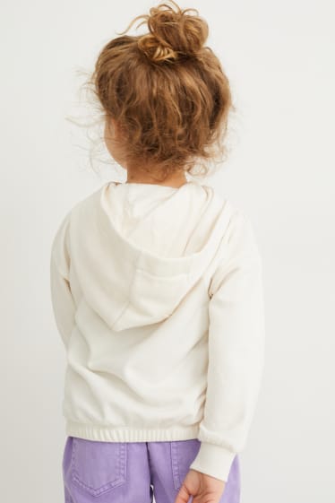 Toddler Girls - Hoodie - shiny - white