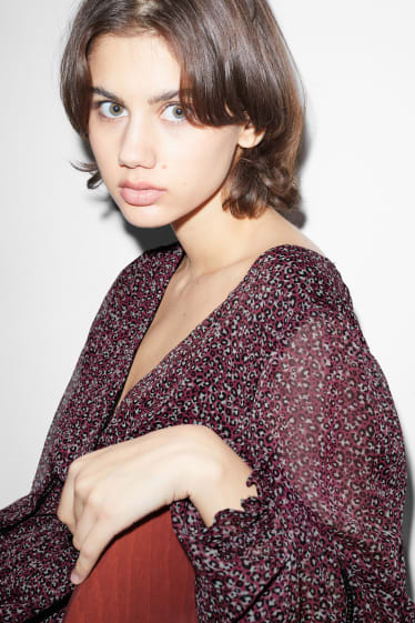Clockhouse Girls - CLOCKHOUSE - vestito di chiffon - fantasia - porpora