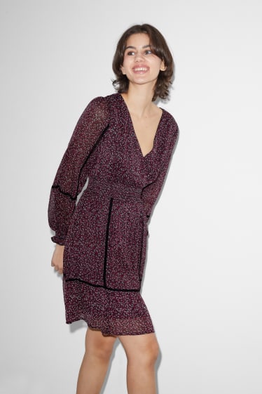 Clockhouse Girls - CLOCKHOUSE - vestito di chiffon - fantasia - porpora