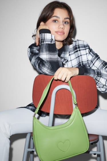 Clockhouse femme - CLOCKHOUSE - petit sac d’épaule - similicuir - vert clair