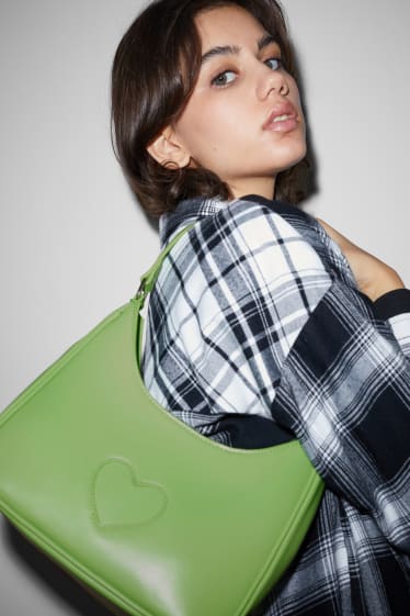 Clockhouse femme - CLOCKHOUSE - petit sac d’épaule - similicuir - vert clair