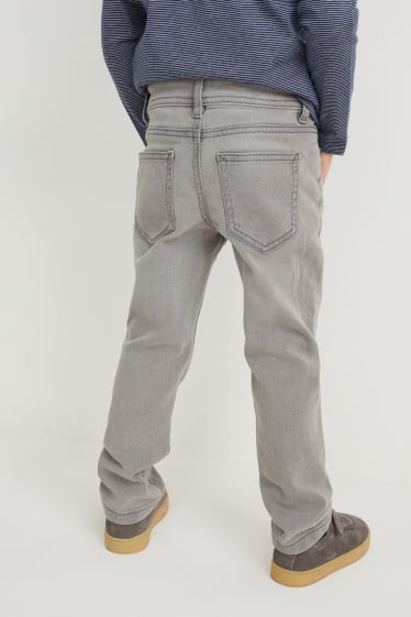 Garçons - Jean coupe droite - jean gris clair