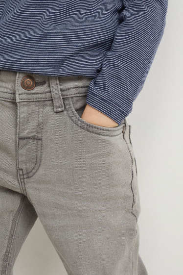 Garçons - Jean coupe droite - jean gris clair