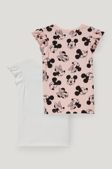 Toddler Girls - Confezione da 2 - Minnie - maglia a maniche corte - bianco / rosa