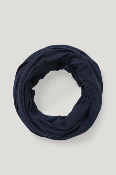 Mujer - Bufanda tubular - azul oscuro