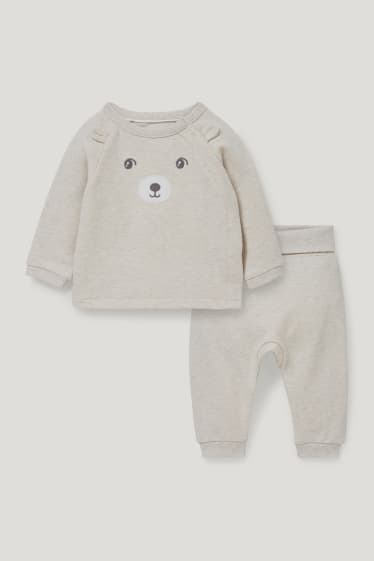 Esclusiva online - Completo neonati - 2 pezzi - beige